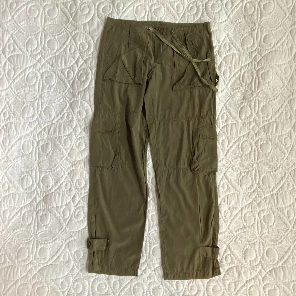 United Colors of Benetton Sz 40 Ultra Light Silk/Cotton Cargo Pants